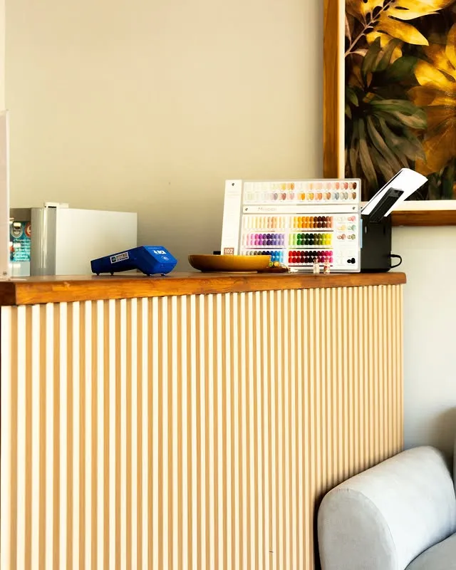Reception area and front desk at MY SPA LOMBOK beauty salon in Kuta Mandalika